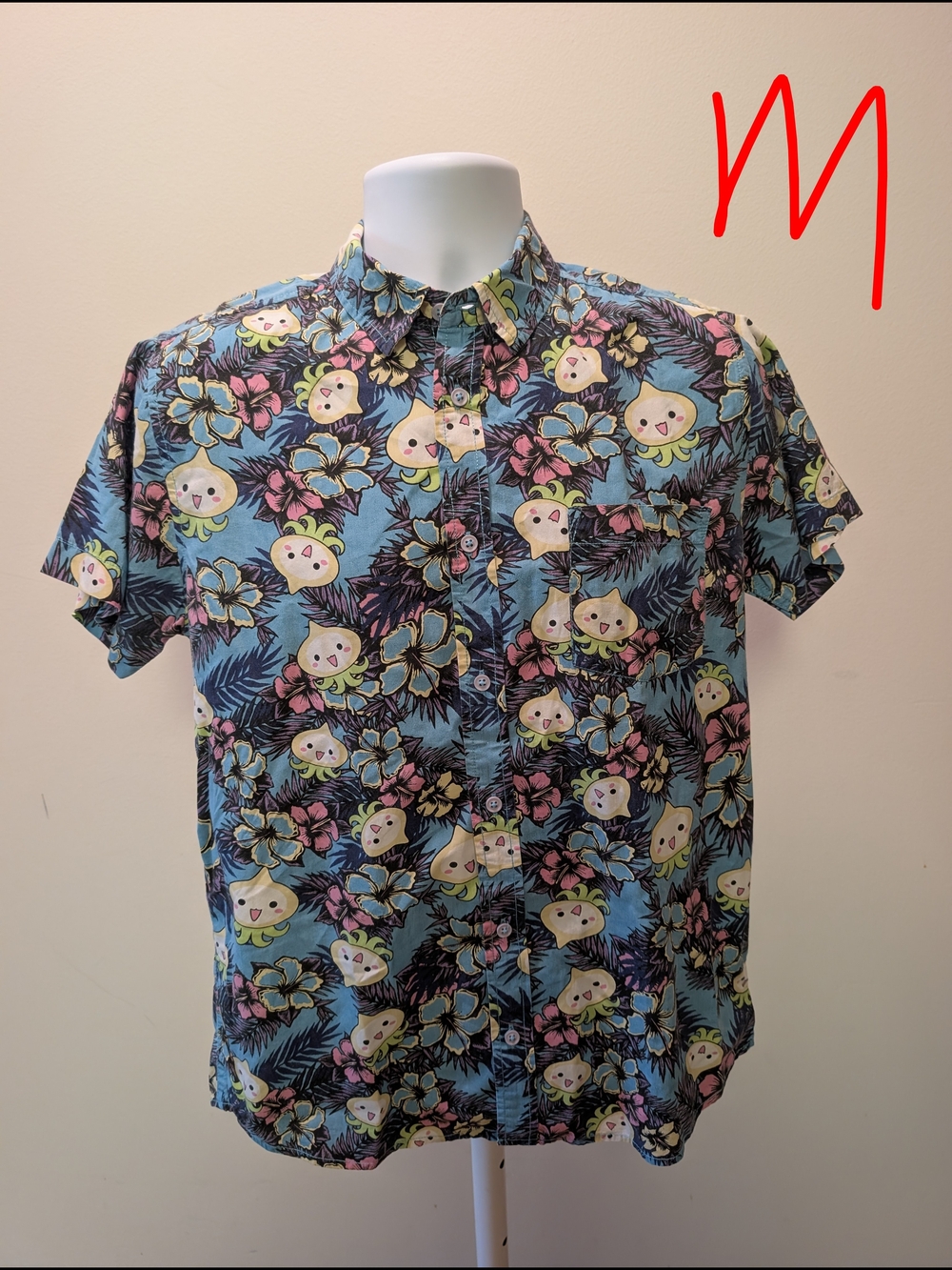 Men's Casual Short-Sleeve Pachimari button-up shirt from overwatch